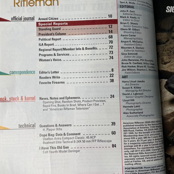 American Rifleman NRA Magazine December 2011 Vol 159 No 12 u National Rifle Asso - Picture 6 of 12